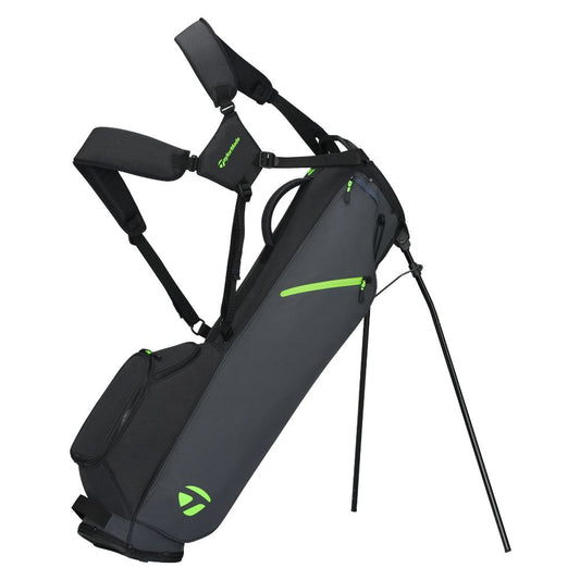 TaylorMade FlexTech Carry Golf Stand Bag 2026 - Grey / Black / Neon Green
