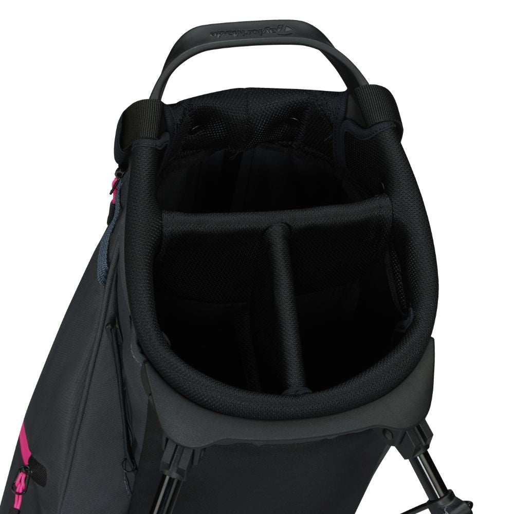 TaylorMade FlexTech Carry Golf Stand Bag 2026 - Grey/Neon Pink