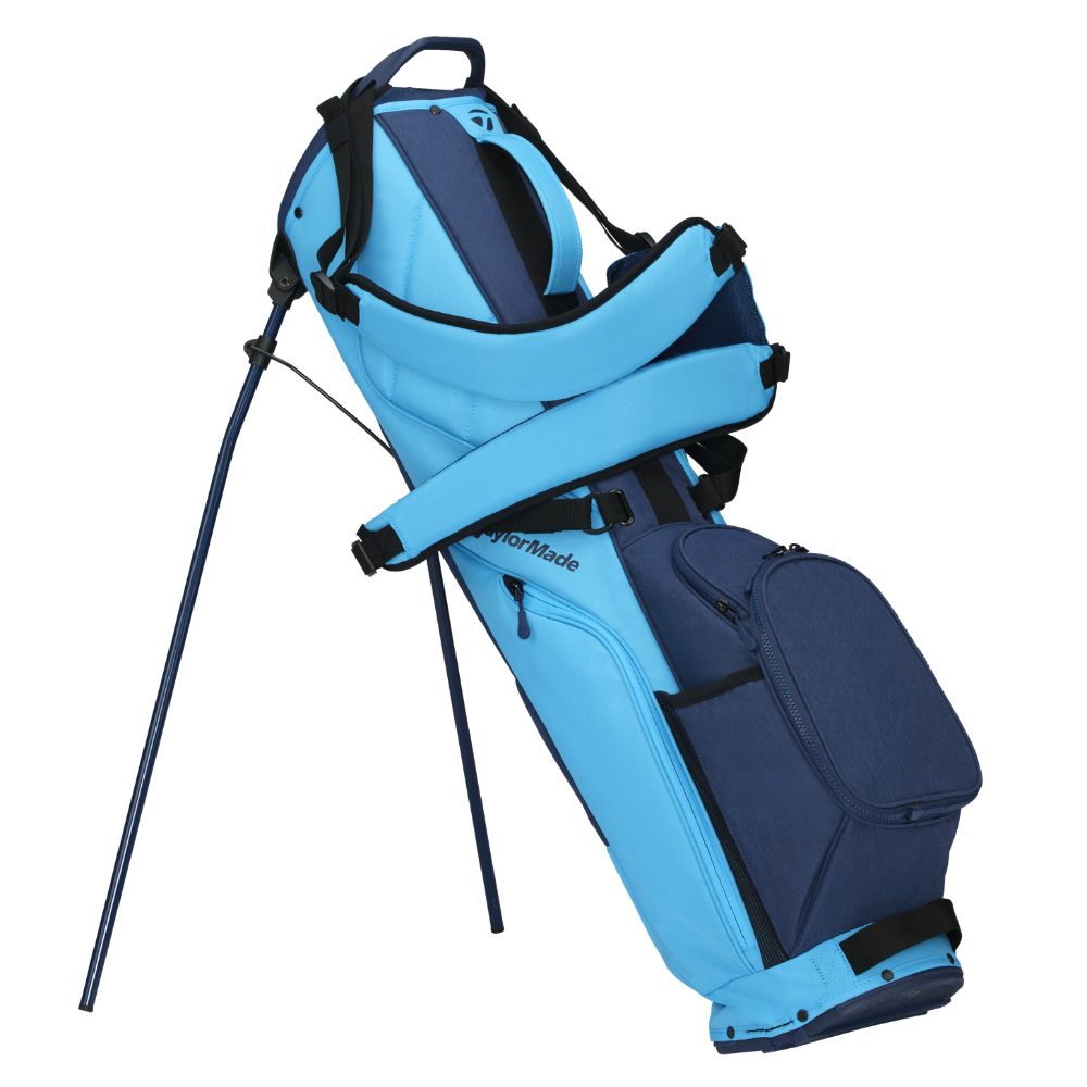 TaylorMade FlexTech Carry Golf Stand Bag 2026 - Navy / Cyan