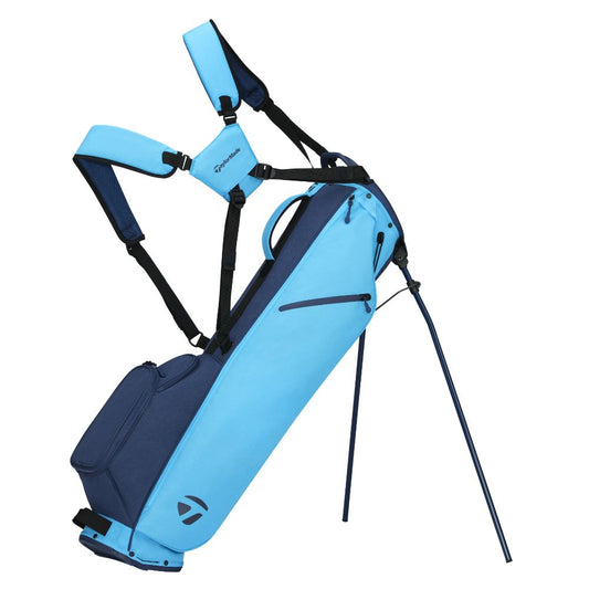 TaylorMade FlexTech Carry Golf Stand Bag 2026 - Navy / Cyan Navy / Cyan