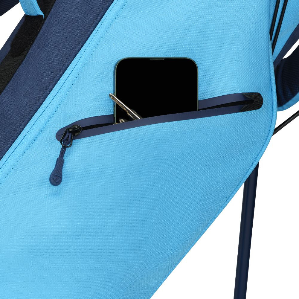 TaylorMade FlexTech Carry Golf Stand Bag 2026 - Navy / Cyan
