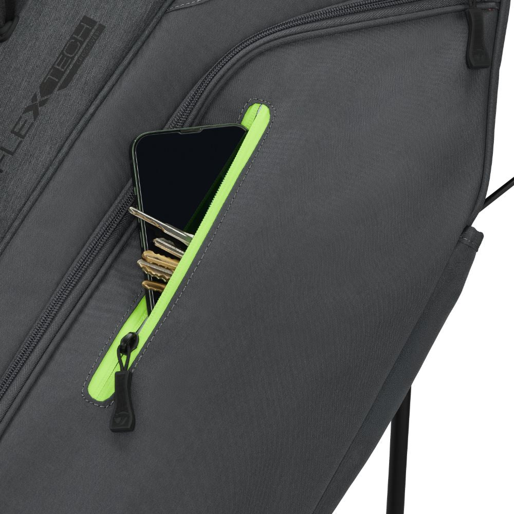 TaylorMade FlexTech Crossover Golf Stand Bag 2026 - Grey / Neon Green