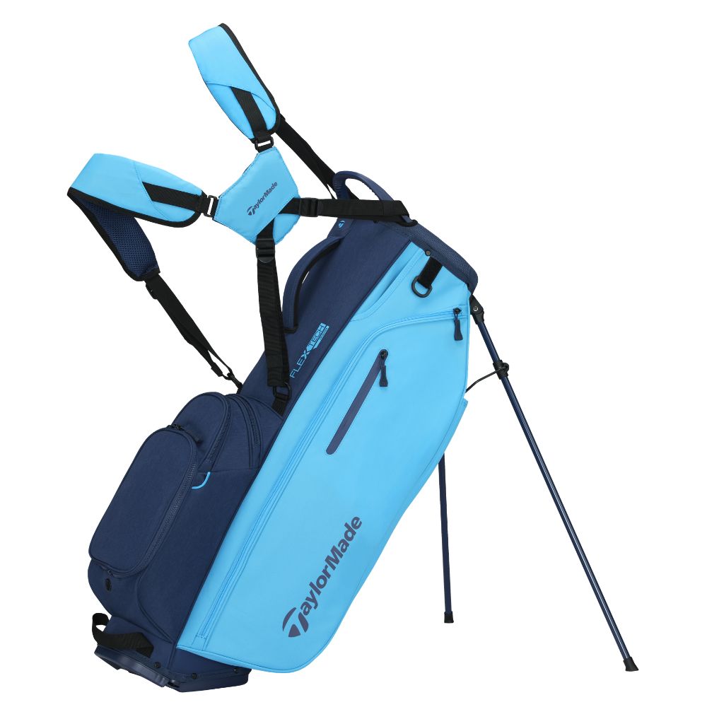 TaylorMade FlexTech Crossover Golf Stand Bag 2026 - Cyan / Navy Cyan / Navy