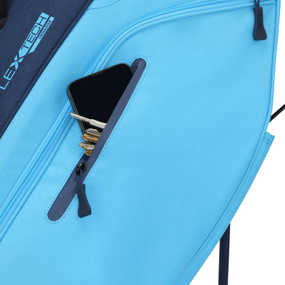 TaylorMade FlexTech Crossover Golf Stand Bag 2026 - Cyan / Navy