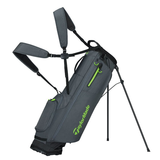 TaylorMade FlexTech SuperLite Golf Stand Bag 2026 - Light Grey / Neon Green