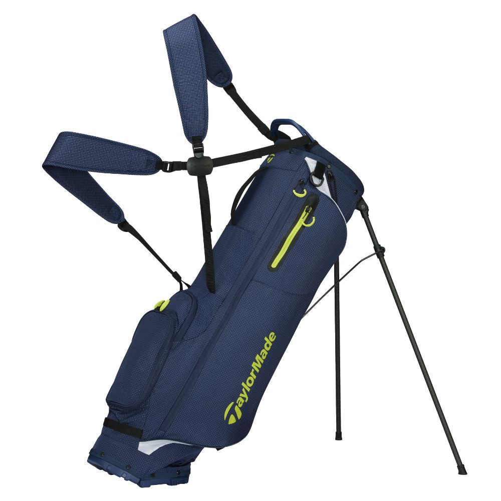 TaylorMade FlexTech SuperLite Golf Stand Bag 2026 - Navy / White / Neon Lime