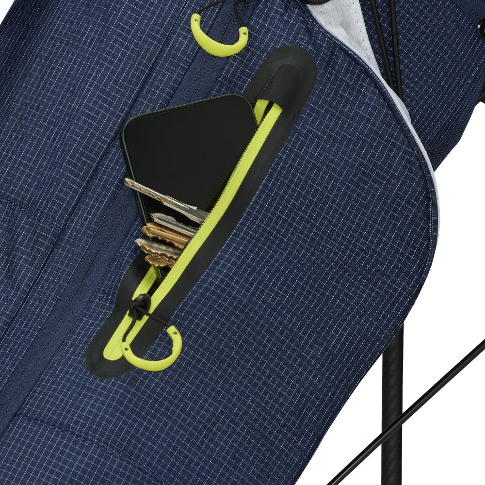 TaylorMade FlexTech SuperLite Golf Stand Bag 2026 - Navy / White / Neon Lime
