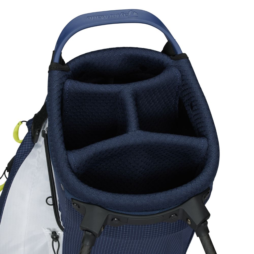 TaylorMade FlexTech SuperLite Golf Stand Bag 2026 - Navy / White / Neon Lime