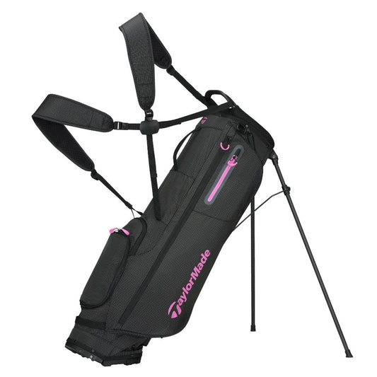 TaylorMade FlexTech SuperLite Golf Stand Bag 2026 - Black / Neon Pink