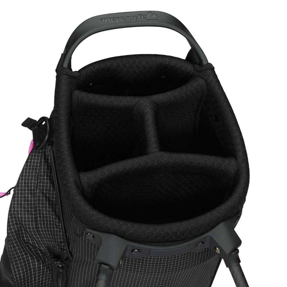 TaylorMade FlexTech SuperLite Golf Stand Bag 2026 - Black / Neon Pink