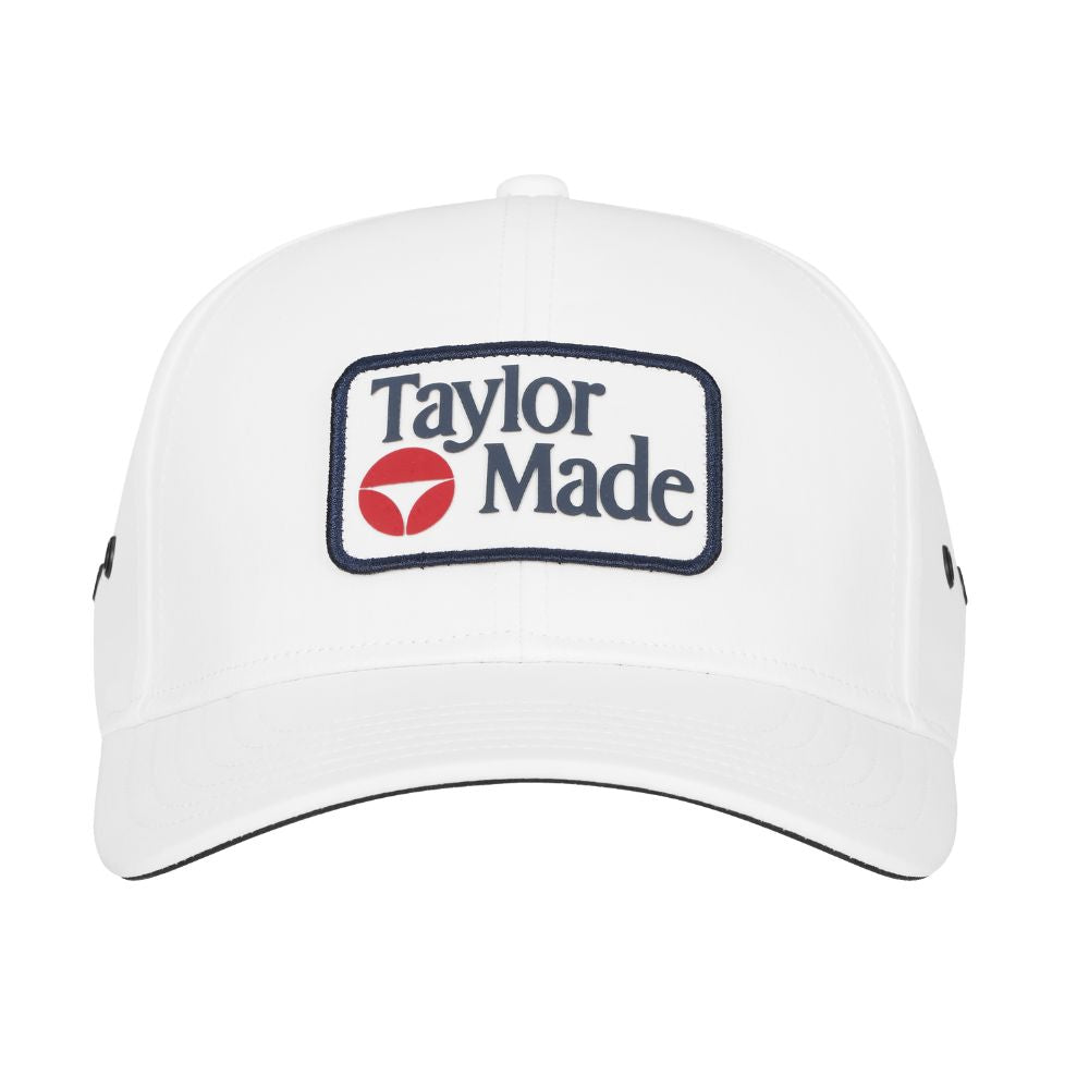 TaylorMade Newport Metal Eyelet Hat 2026 - White – Major Golf Direct