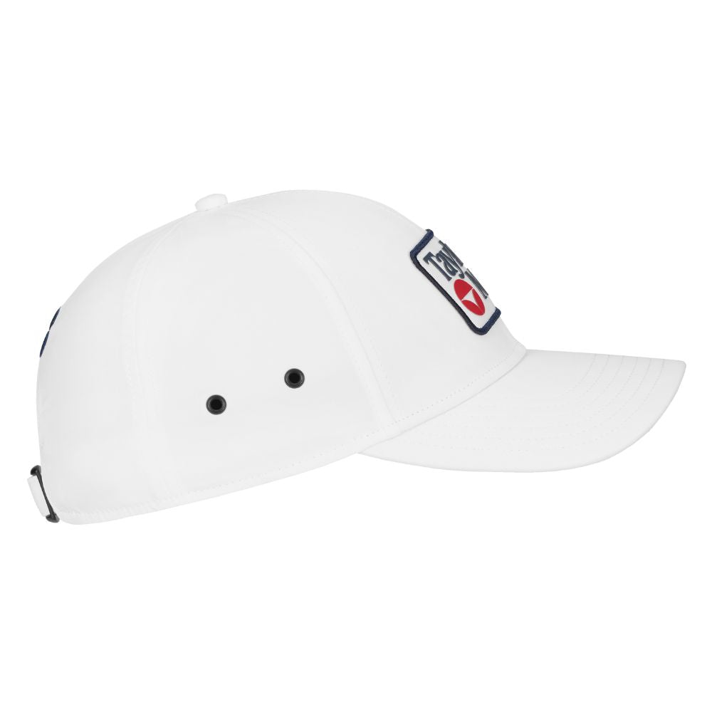 TaylorMade Newport Metal Eyelet Hat 2026 - White