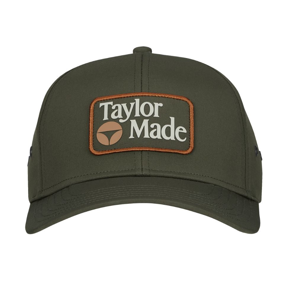 TaylorMade Newport Metal Eyelet Hat 2026 - Olive Olive