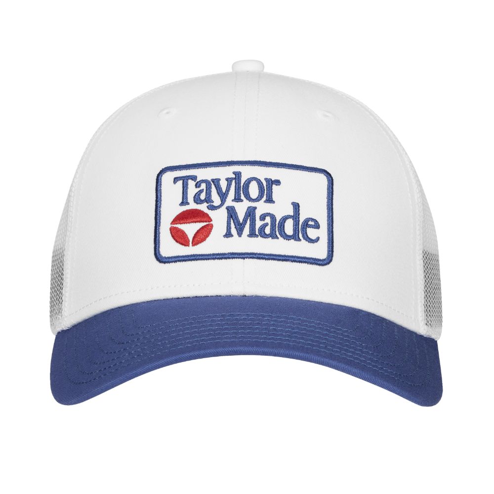 TaylorMade Radar Trucker Hat 2026 - White / Navy White / Navy