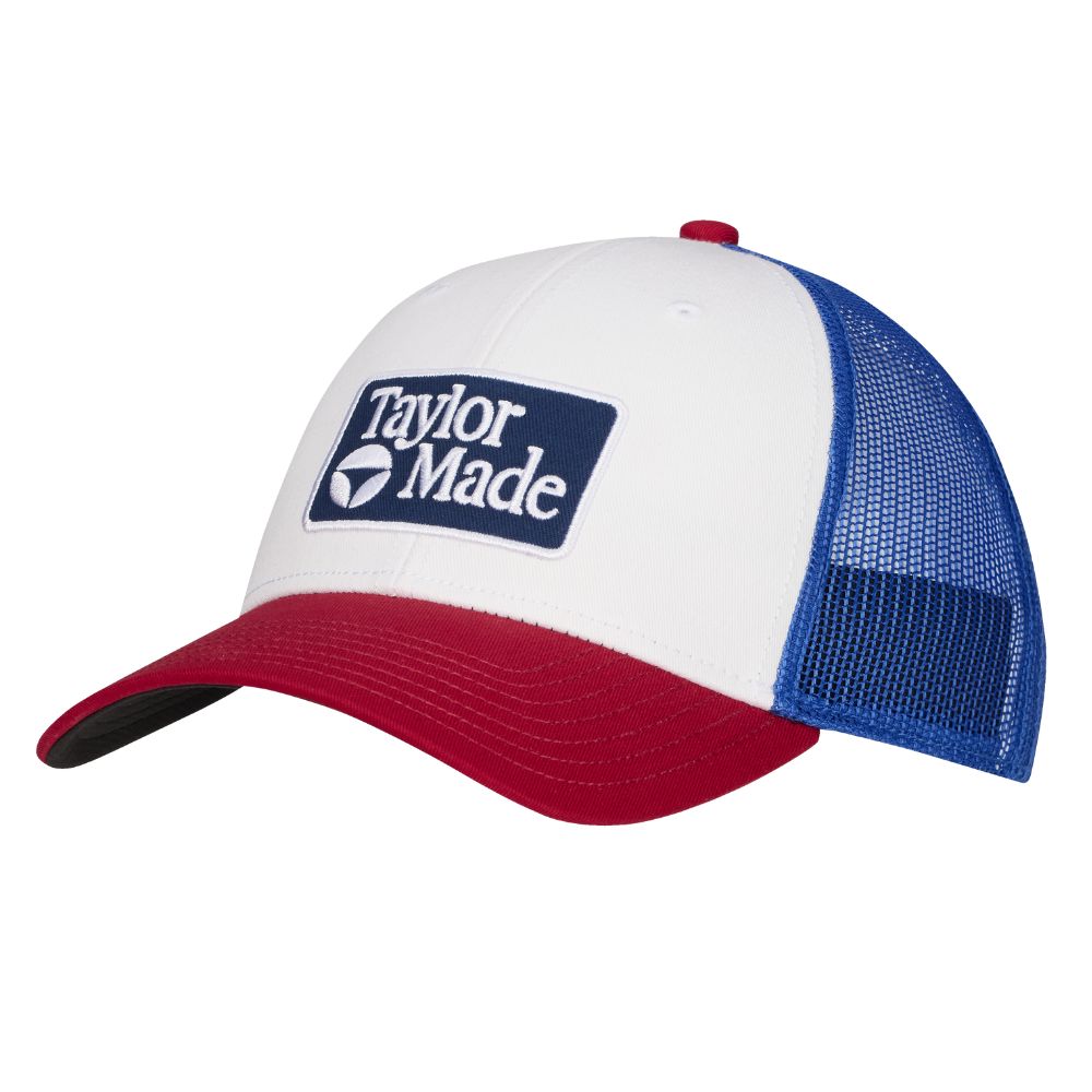 TaylorMade Radar Trucker Hat 2026 - Red / White / Blue