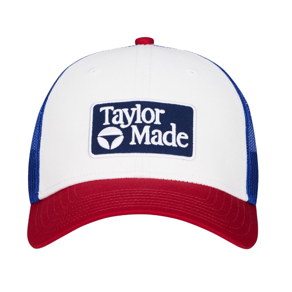 TaylorMade Radar Trucker Hat 2026 - Red / White / Blue Red / White / Blue