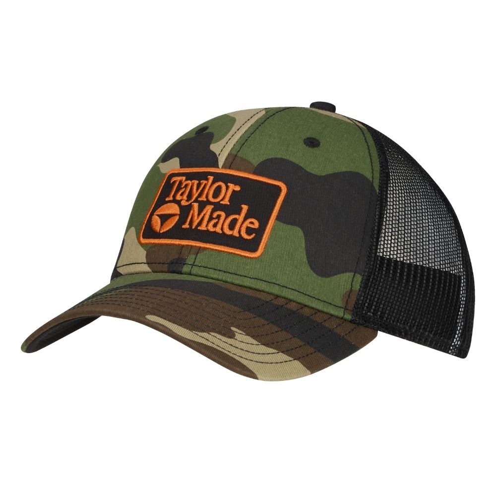 TaylorMade Radar Trucker Hat 2026 - Green / Camo / Black