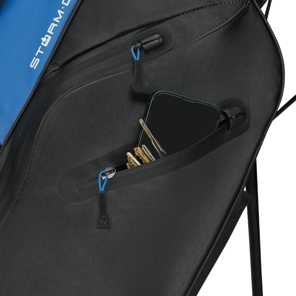 TaylorMade Storm Dry Golf Stand Bag 2026 - Black / Blue