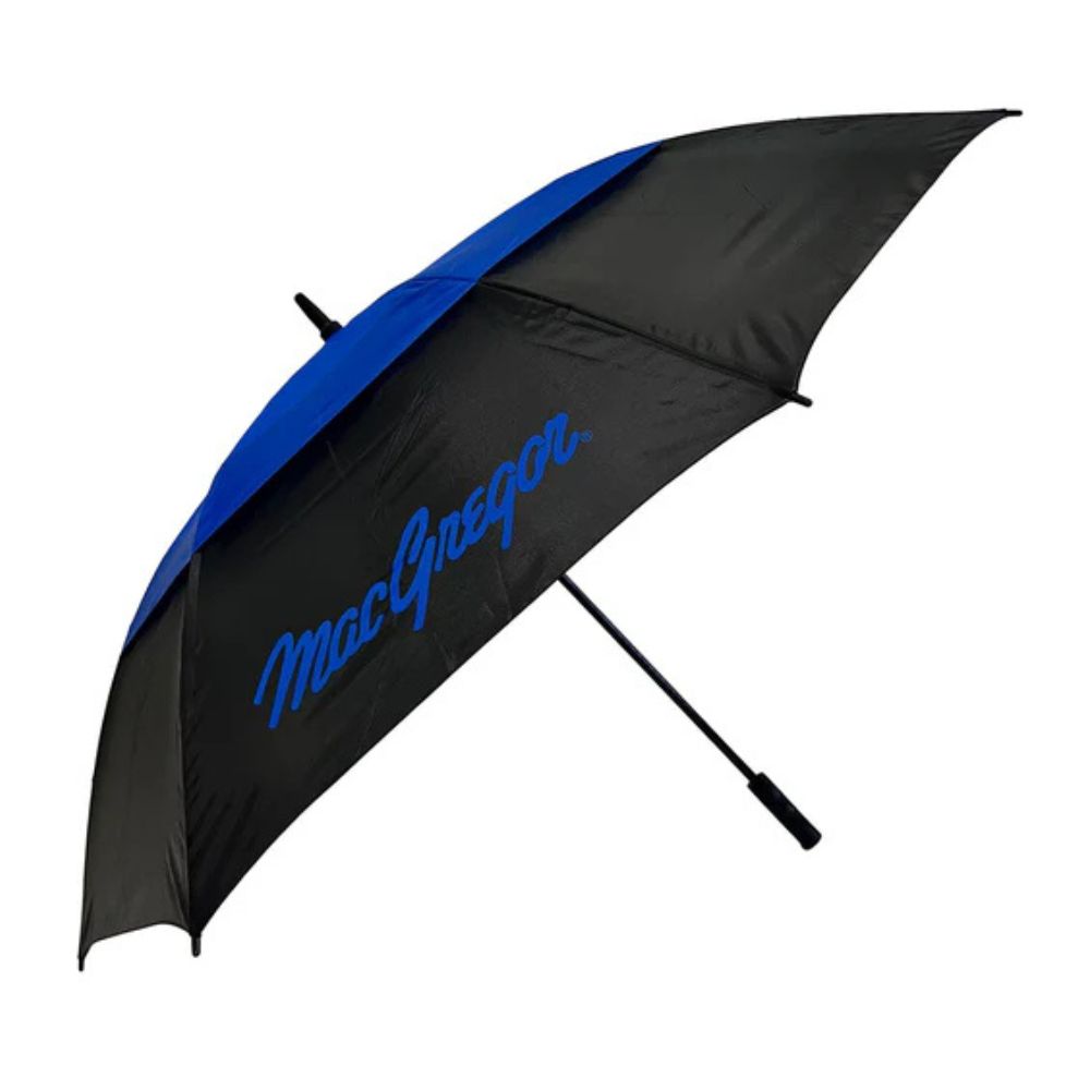 MacGregor Golf 64" Double Canopy Golf Umbrella Black/Blue