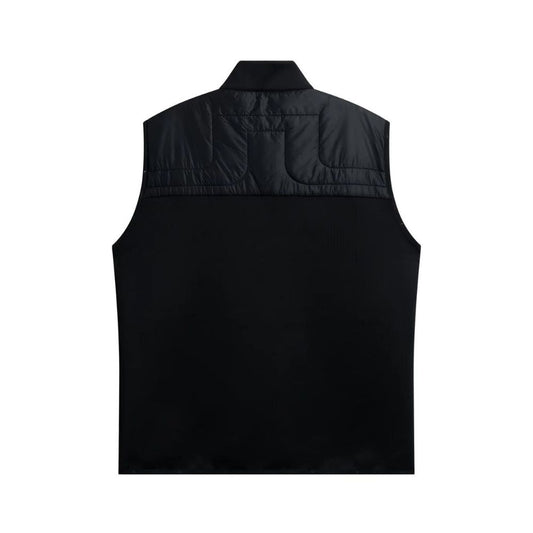 J Lindeberg Martino Mens Quilted Hybrid Golf Gilet - Black   