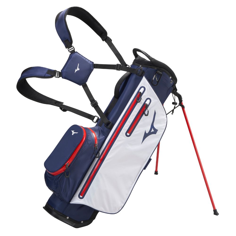 Mizuno BR-DRI Golf Stand Bag 2026 - Navy / Red Navy / Red