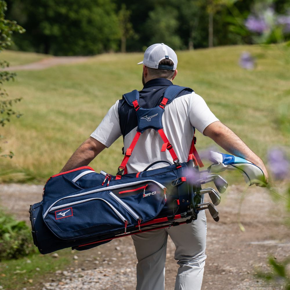 Mizuno BR-DX 25 Hybrid Stand Bag - Navy / Red