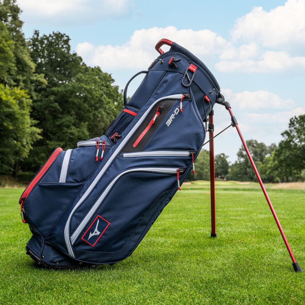 Mizuno BR-DX 25 Hybrid Stand Bag - Navy / Red