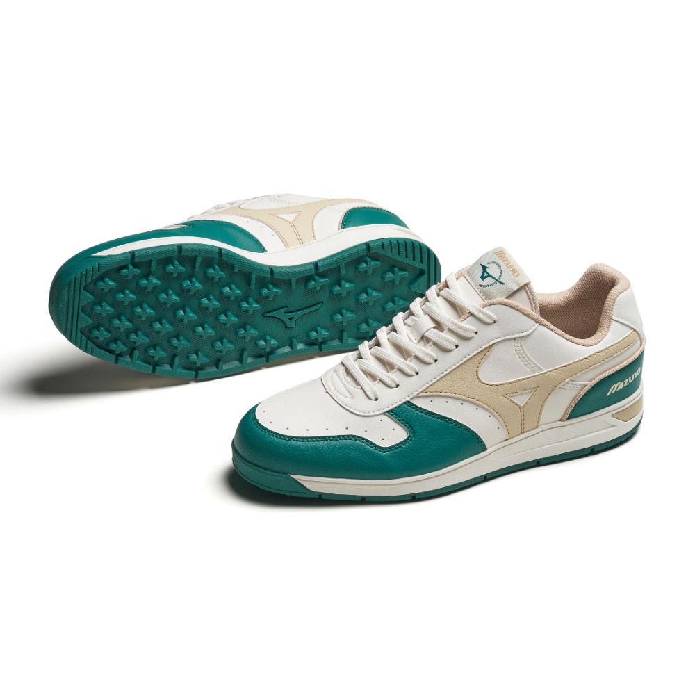 Mizuno City Wind Spikeless Golf Shoe - Alpine Green / Pale Khaki / Snow White