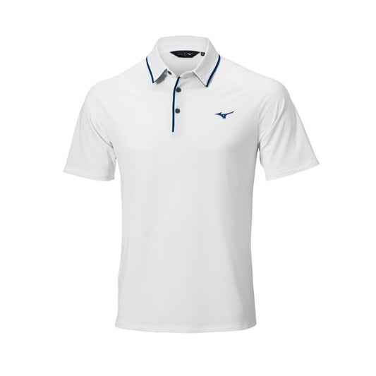 Mizuno Classic Piqué Short Sleeve Golf Polo Shirt 2026 - Optic White Optic White M