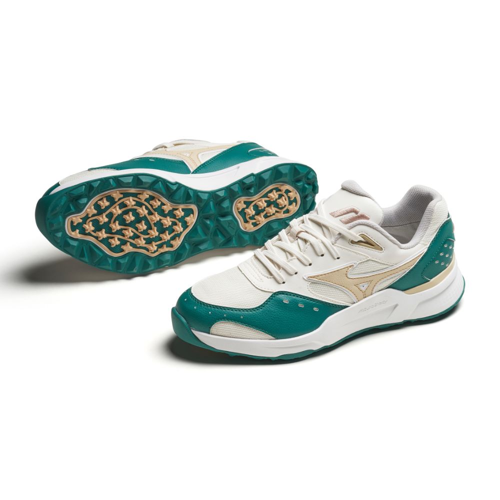 Mizuno Contender Spikeless Golf Shoe - Alpine Green / Pale Khaki / Snow White