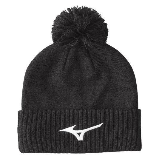 Mizuno Crested Bobble Hat - Black