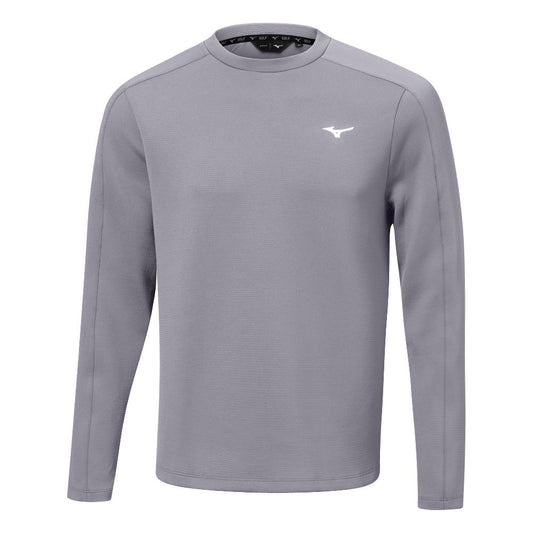 Mizuno G-Style Mens Crew Neck Golf Top 2025 - Grey Quicksilver M