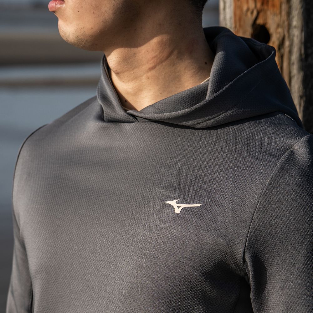 Mizuno G-style Long Sleeve Golf Hoodie 2.0 2026 - Lava Smoke