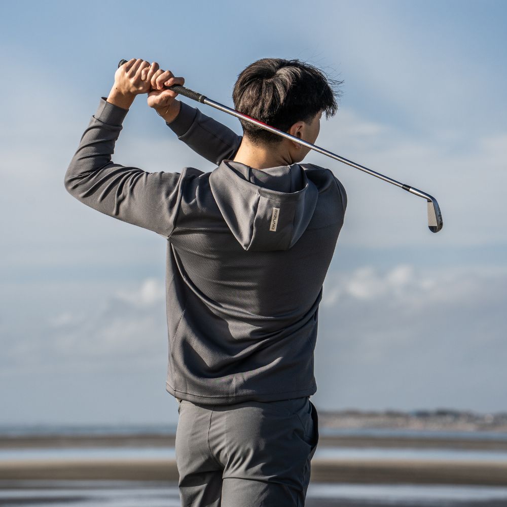 Mizuno G-style Long Sleeve Golf Hoodie 2.0 2026 - Lava Smoke