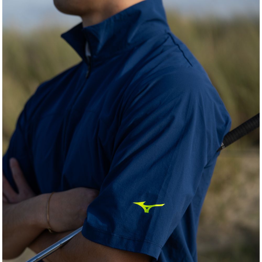 Mizuno Motion Half Zip Waterrepellent Light Wind Golf Top 2026 - Estate Blue