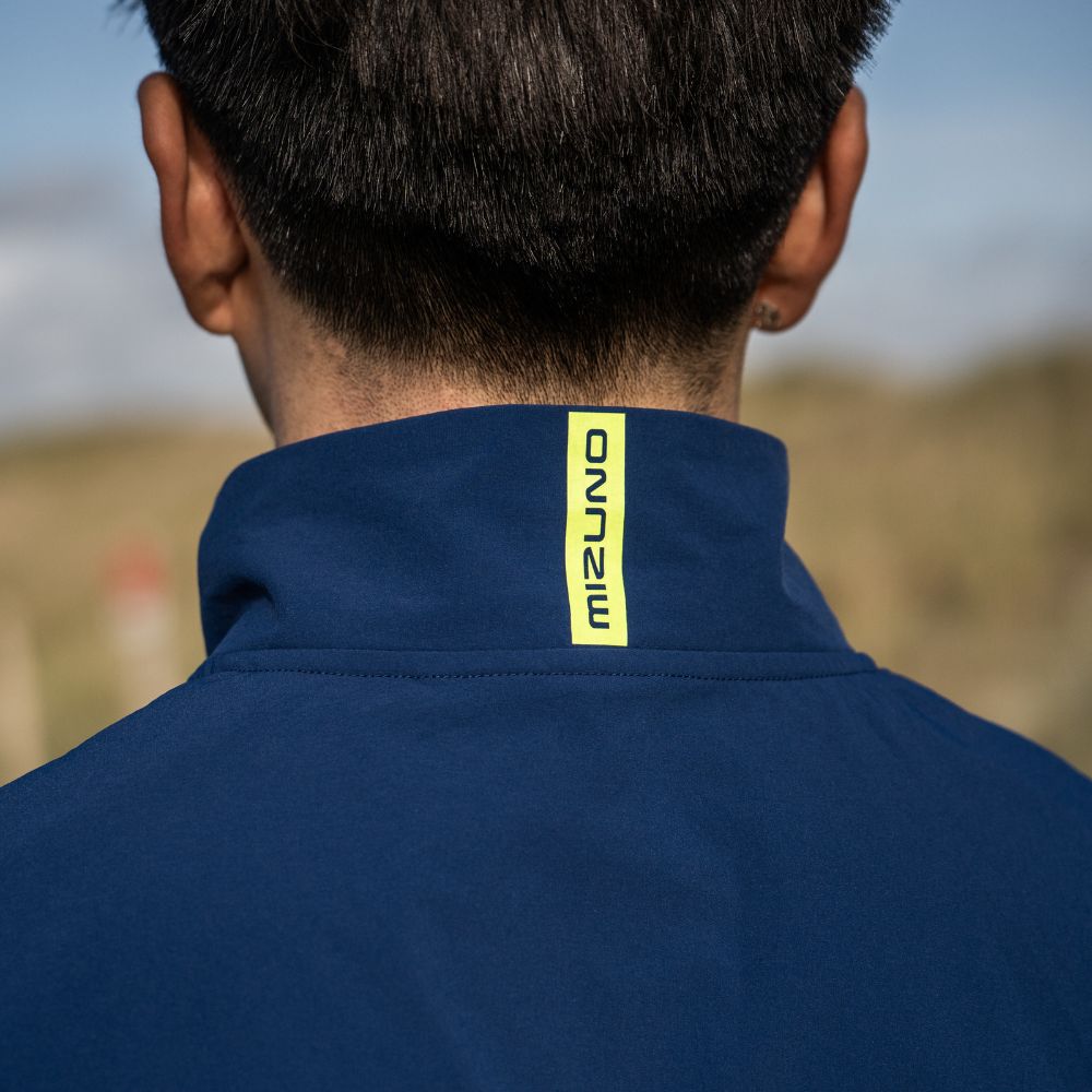 Mizuno Motion Half Zip Waterrepellent Light Wind Golf Top 2026 - Estate Blue