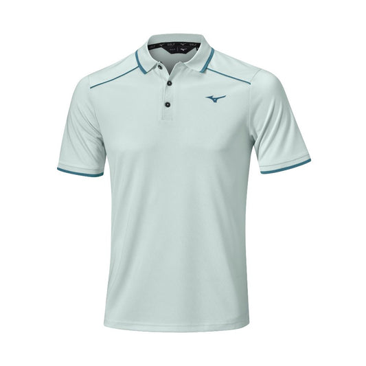 Mizuno Rib Knitted Short Sleeve Golf Polo Shirt Shirt 2026 - Pale Blue Pale Blue M