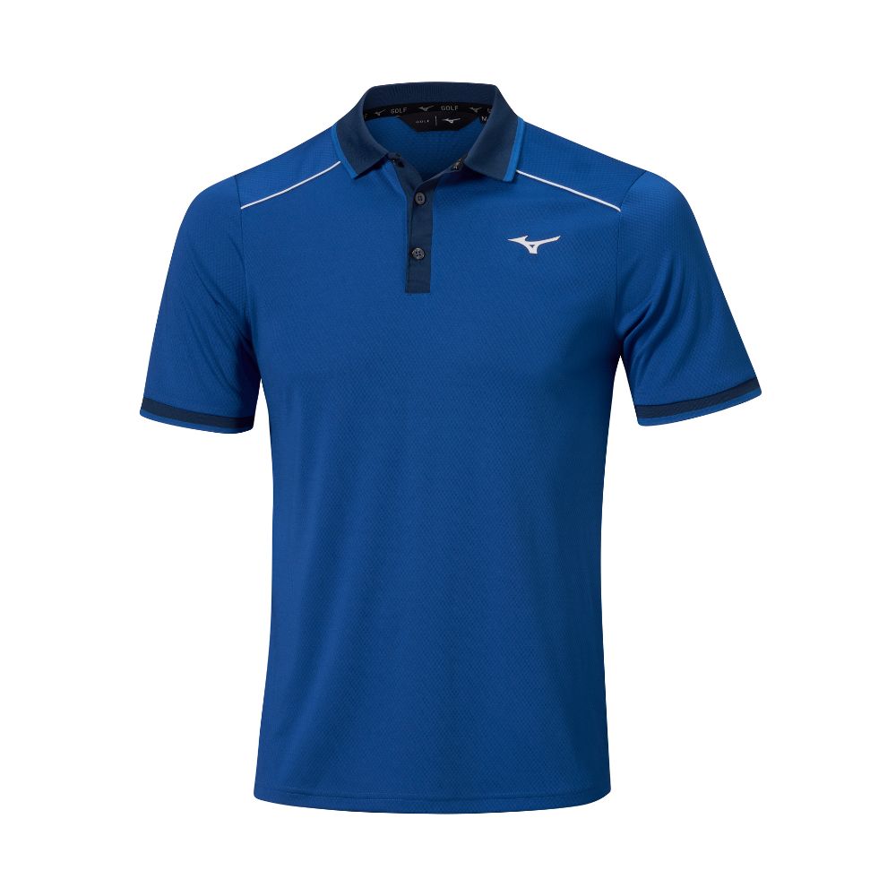 Mizuno Rib Knitted Short Sleeve Golf Polo Shirt Shirt 2026 - Surf the ...