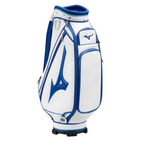 Mizuno Mid Tour Staff Golf Bag - Staff Colours White / Blue