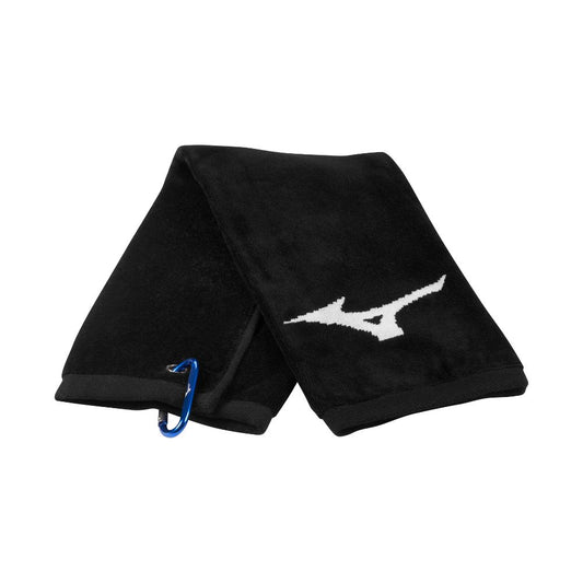 Mizuno RB Tri Fold Golf Towel 2025 - Black Black
