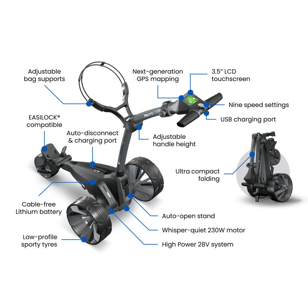 Motocaddy M5 GPS Ultra Lithium Electric Golf Trolley 2026 + FREE GIFT
