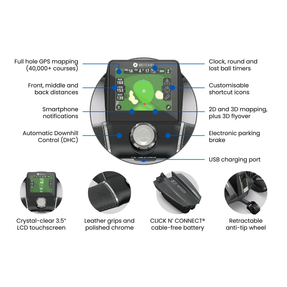 Motocaddy M·Tech Ultra Lithium Electric Golf Trolley 2026 + FREE GIFT