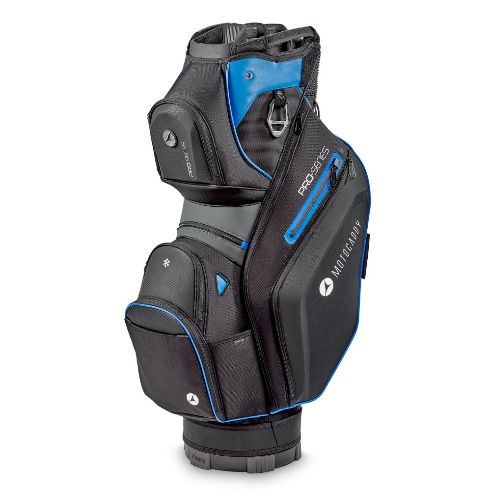 Motocaddy Pro Series Deluxe Golf Cart Bag 2025 - Black / Blue Black / Blue