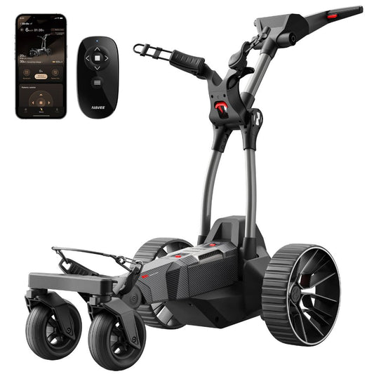 NAVEE Birdie 3 Electric Lithium 4 Wheel Remote Control Golf Trolley - 36 Hole Battery