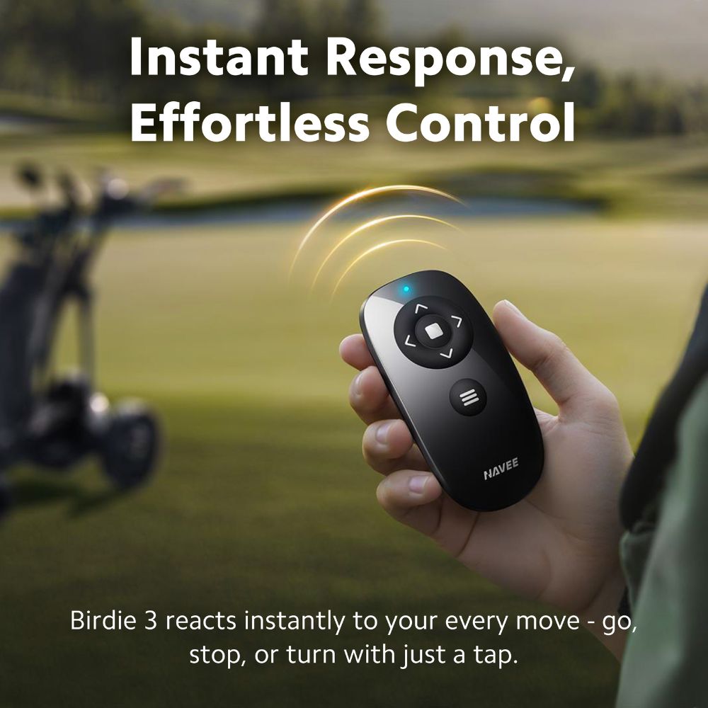 NAVEE Birdie 3 Electric Remote Control Golf Trolley - 36 Hole Battery