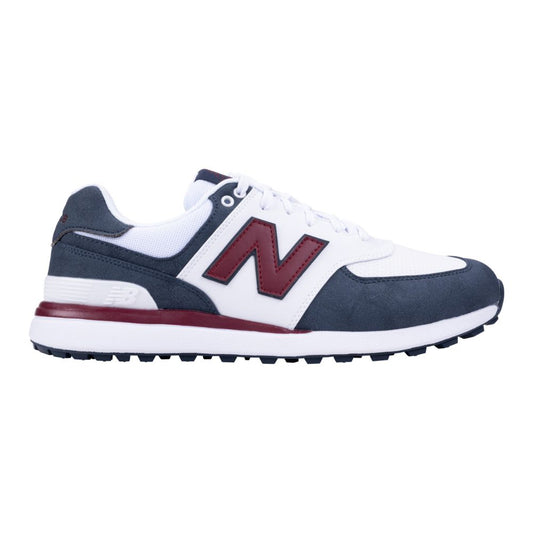 New Balance 574 Greens V2 Mens Spikeless Golf Shoes 2025 - White / Navy / Red White / Navy / Red 8