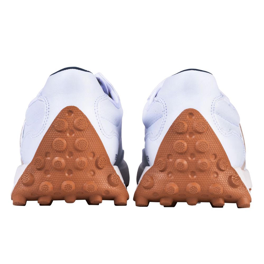 New Balance Ladies 327 Spikeless Golf Shoes 2026 - White / Tan