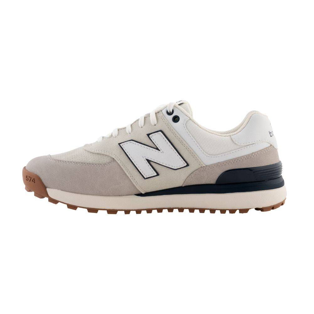 New Balance Men's 574 Greens V2 Spikeless Golf Shoes 2026 - Tan