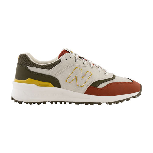 New Balance Men's 997 Spikeless Golf Shoes 2026 - Olive / Taupe