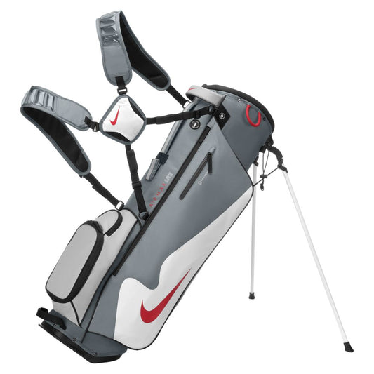 Nike Air Max Lite Golf Stand Bag 2026 - IO1600-016 Cool Grey / White / Fire Red